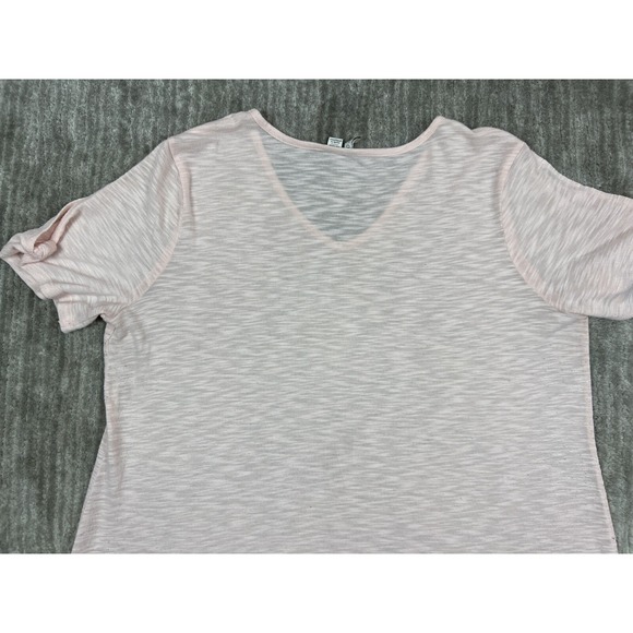 Cato Shirt Womens 14/16w Pink Semi sheer Shortsleeve Casual - Picture 7 of 10